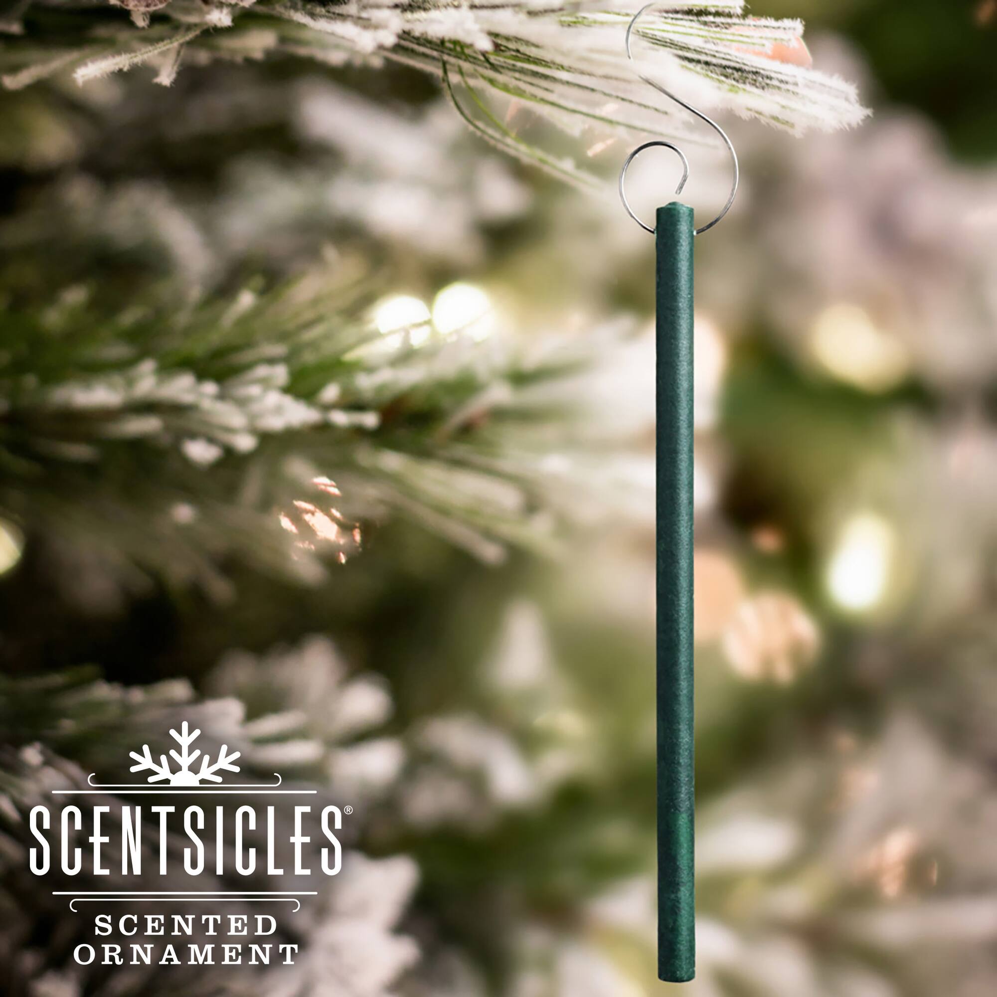 Scentsicles White Winter Fir Scented Paper Stick Ornaments, 12ct.